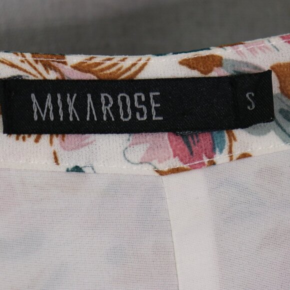 MIKAROSE Floral Cottage Maxi Dress Size Small Romantic Tiered Long Sleeve - Picture 2 of 16